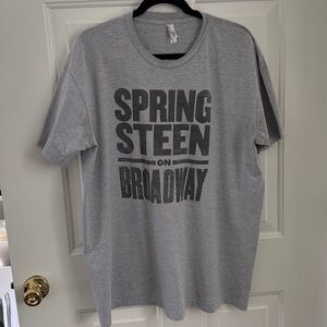 Springsteen on Broadway Gray Tee Shirt by American Apparel - Size 2XL
